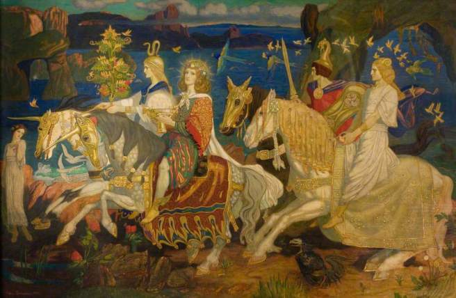 Duncan, John, 1866-1945; The Riders of the Sidhe